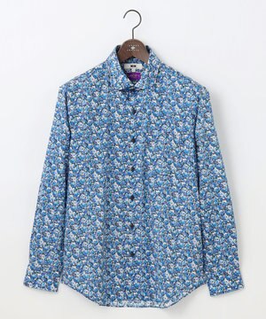  【キングサイズ・英国リバティ社・纏うアート・柄で魅せる】リバティプリント シャツ　25AW