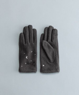  夜空刺繍ジャージグローブ(KIDS)【タッチパネル対応】