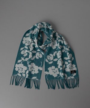  LANVIN COLLECTION ランバン コレクション ローズ柄 ジャカードマフラー