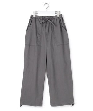  【WOMEN】ソフトコットン ワイドベイカー パンツ