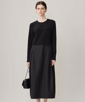  【洗える】 メモリーコンビドレス