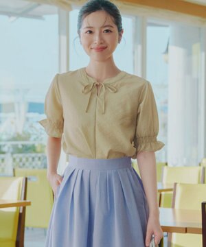  シアーシャーリング2WAYブラウス