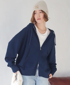  【ユニセックス着用ITEM/MLサイズ展開】コンパクトフィットダブルZIPパーカー