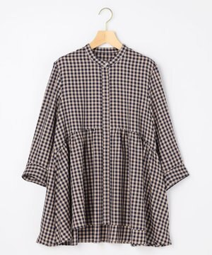  【先行予約】ニューリヨセルシャーティングペプラム ブラウス