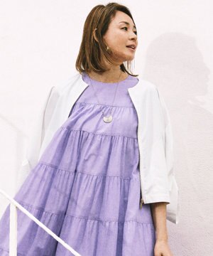 【SHIHOさん着用】ファンクショナルブロードノーカラー ブルゾン