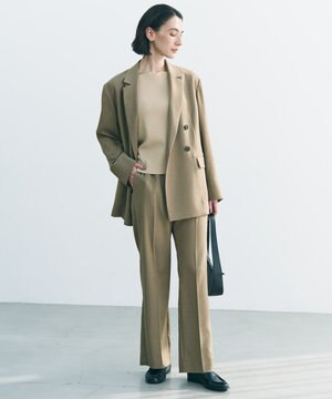  【セットアップ着用可/ウエストゴム】TENNEN TOUCH セミフレア パンツ