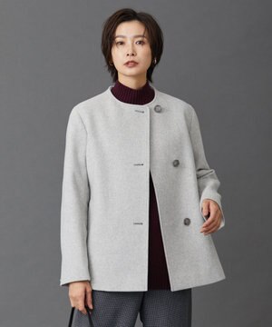 アンゴラビーバー ノーカラーコート / J.PRESS LADIES | ファッション 