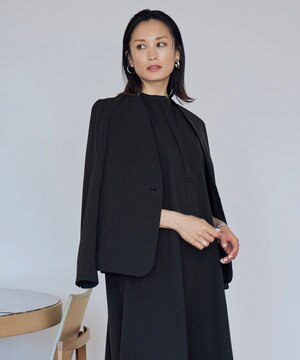  【接触冷感・UVカット・撥水・洗える】 プルーフ4WAYタフタ ノーカラージャケット