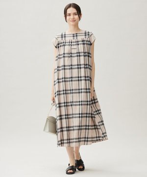  シアーブライトチェック ワンピース