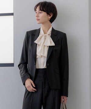  【セットアップ対応】ラフィーネウール 一つ釦 ジャケット