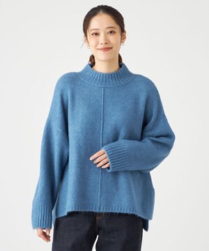 スフレヤーンモックネックニット