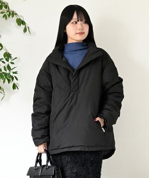  【日本製/高品質ダウン】DOWN PULLOVER グリーンダウン ダウンプルオーバー