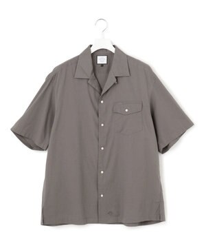  【UNISEX】コットンボイル オープンカラーシャツ