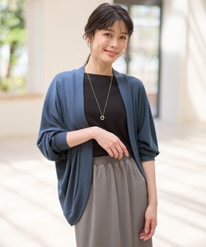  【洗濯機可/UVケア】ドルマンスリーブカーディガン