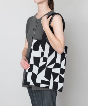  ランダムブロックトートバッグ【軽くて丈夫・A4対応】
