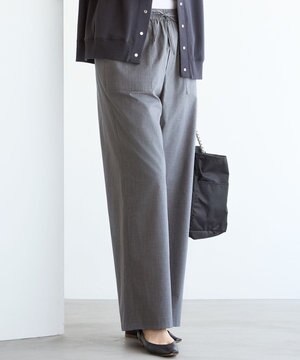  【SLOW/一部店舗限定】ライトタンブラータフタ ワイド パンツ