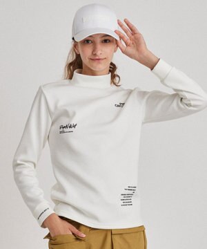 【ストレッチ / 快適 / 一枚でサマになる】【WOMEN】NEW ロングスリーブモック T