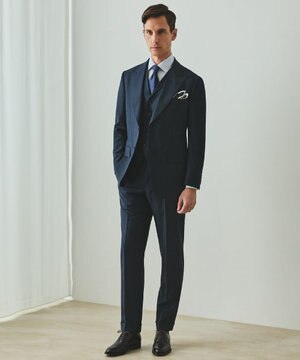  シワになりにくい/通年素材【御幸毛織/みゆきけおり】Superio160 スーツ_ダークグリーン