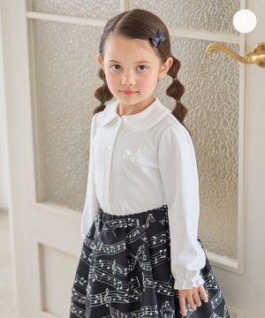  丸襟 カットソーブラウス