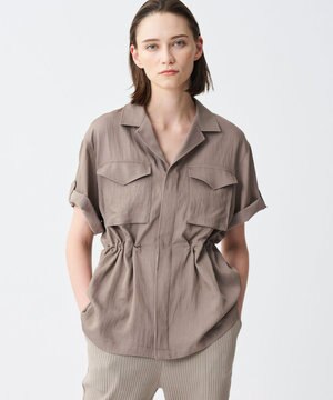  ドレープツイル ミリタリー ジャケット