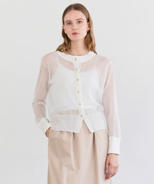  PYRRHOT / シアーコンビ リブカーディガン