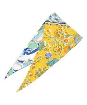  manipuri コラージュブルーム/ダングルベルト ダイヤ シルク スカーフ