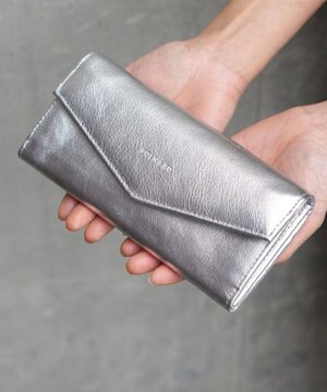  ソフトレザー・ホイルレザー エンべロープ長財布