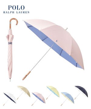  【軽量】POLO RALPH LAUREN 晴雨兼用日傘 長傘 PP刺繍／一級遮光 遮熱 UV