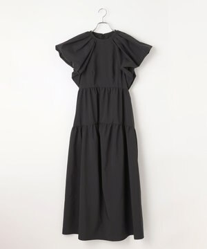  【ANSWER for フォトジェニックスタイル】ウィングスリーブティアードワンピース