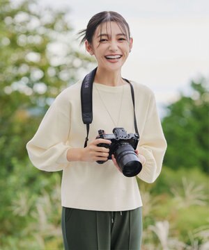 【安田美沙子さん着用・新色追加・洗える】ボリュームパフスリーブニット