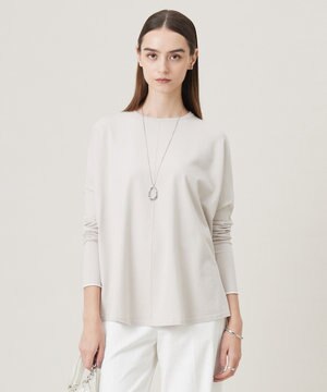  【洗える】 ヴィスコースワイド プルオーバー