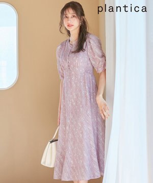  【any SiS×plantica】フラワープリント ワンピース