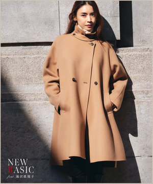 【滝沢眞規子さん着用】ウールリバー コート