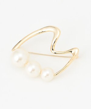  パールラインブローチ