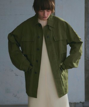  【ReNAVE・セットアップ可/洗える】コットンリネンカルゼ ジャケット