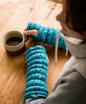  【日本製】DOWN ARM WARMER グリーンダウン ダウンアームウォーマー