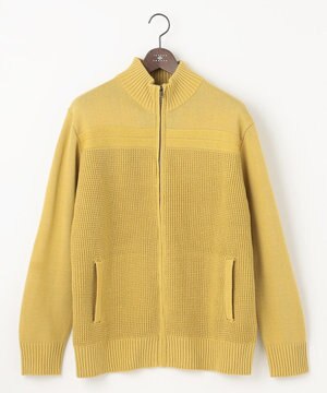  【キングサイズ・洗える】コットンバルキーニットブルゾン