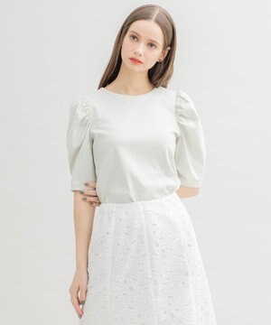  【洗える！】SOLEIL ボリューム袖トップス