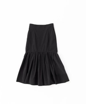 【撥水】【uncrave WHITE】メモリータフタ フレアスカート