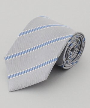  リクルートにも【日本製】シルク ネクタイ_レジメンタル