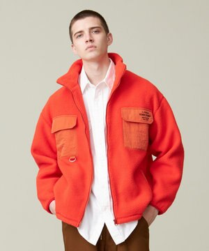  【UNISEX】フリース フルジップブルゾン