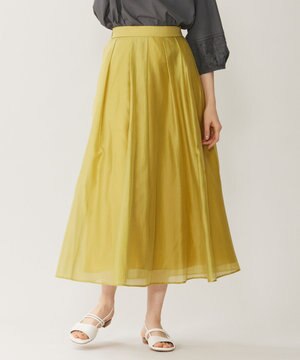  【洗える】エアリータック スカート