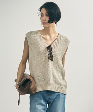  テープヤーンニット ベスト