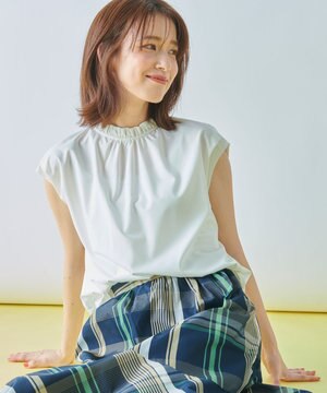  【UVカット/吸水速乾/抗菌防臭】エニィファンクション ノースリブラウス