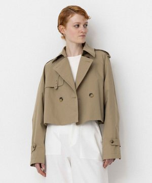 【Nave・撥水加工】ショートトレンチ ジャケット