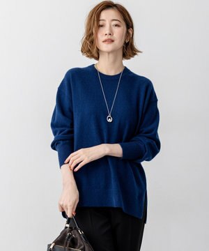  【見上愛さん着用/Oggi・STORY掲載】ピュアカシミヤ クルーネック ニット