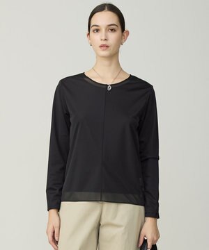  イージージョーゼット シアーレイヤードカットソー