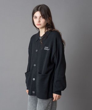  【ユニセックス着用ITEM】ワンポイントニットシャツ（LS）