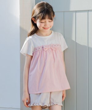 【150-170㎝】 フラワーリボンチュニック