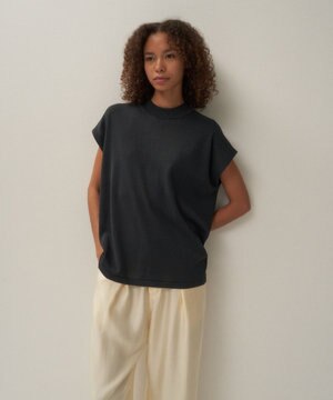  WASHI KNIT | モックネックベスト